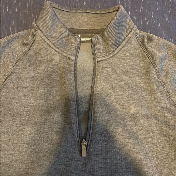 Under Armour Men's Gray Zip-Up Sweater - Picture 4 of 11